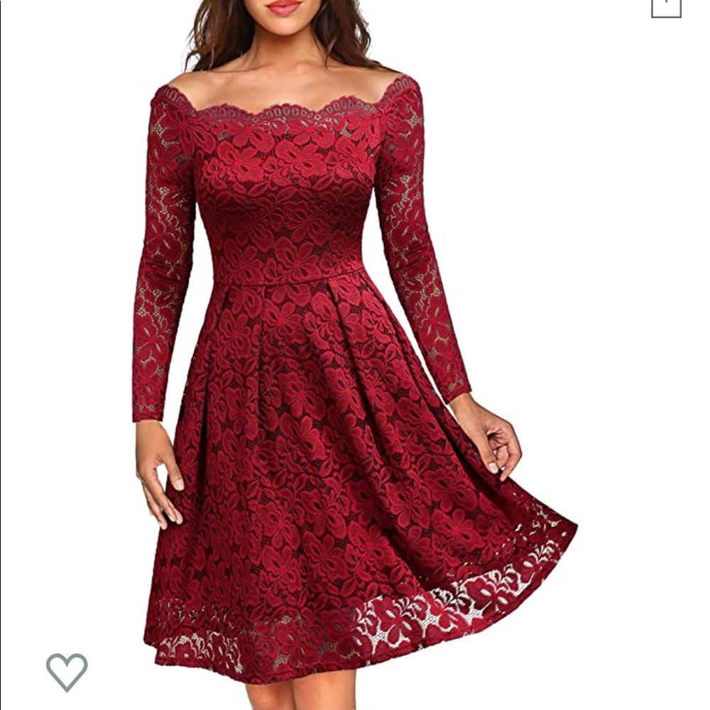 MissMay Red Lace Dress